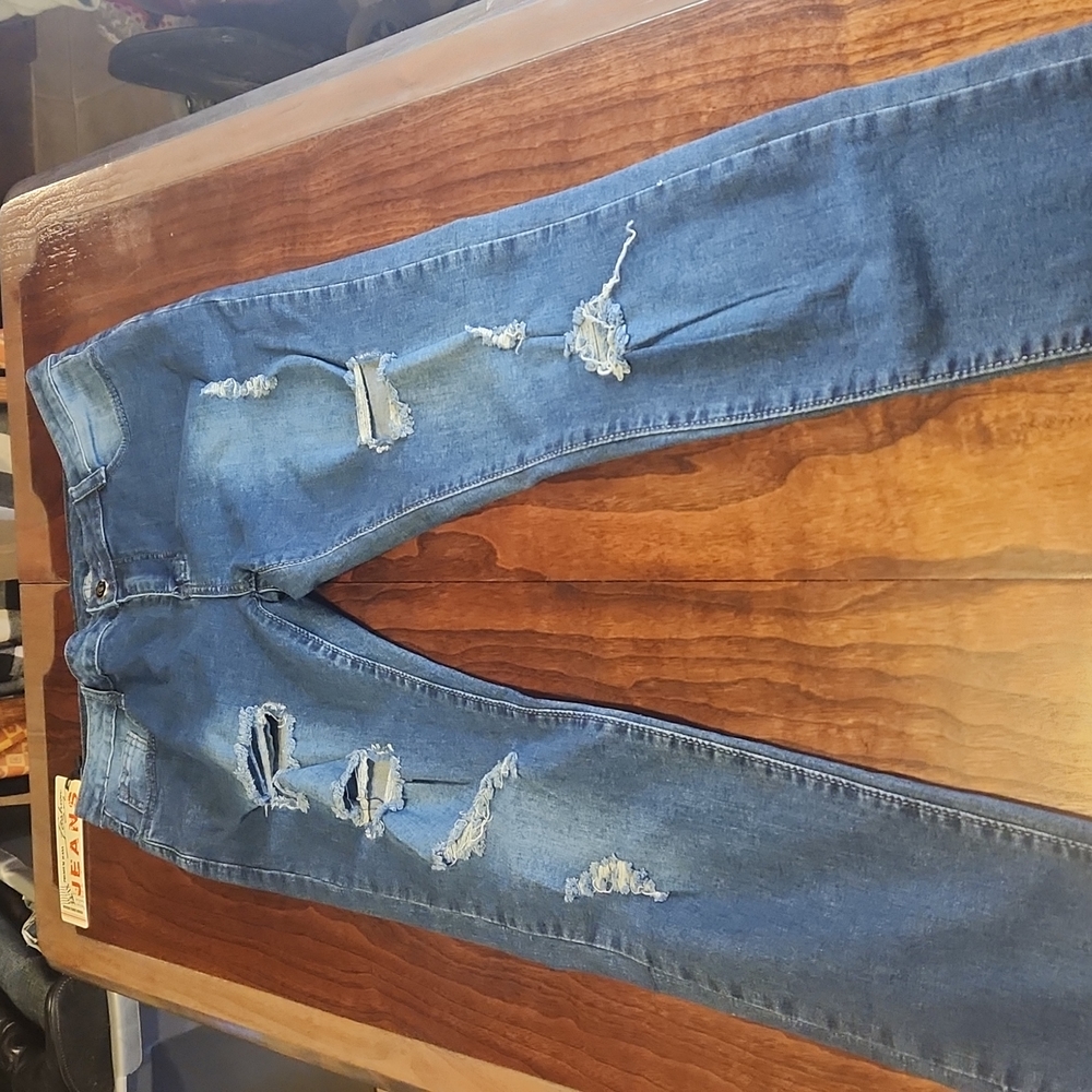 Fashion Jeans women ripped jeans XL